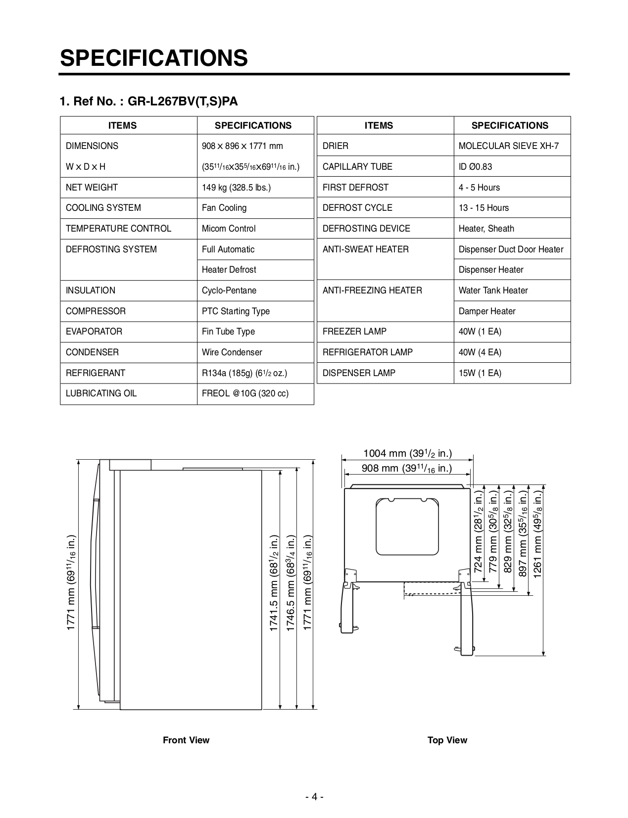 PDF manual for LG Refrigerator LRSC26923TT
